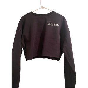 Hello Kitty black crop sweatshirt from Dolls Kill. Size L